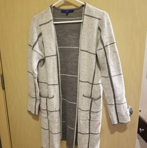 Long gray cardigan
